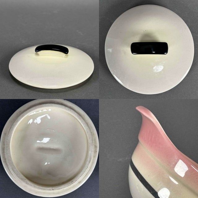 Vintage 1950s Mid-Century Modern Hull Debonair Large Casserole With Gravy Boat & Mini Casseroles - Set of 5 For Sale - Image 12 of 12