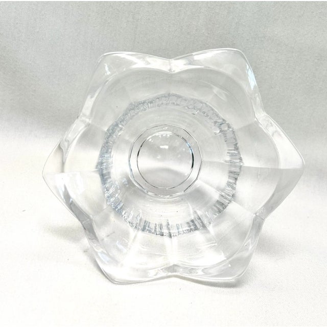 Vintage Brass Cherub Pedestal Bowl With Glass Insert Hollywood Regency Decor For Sale - Image 9 of 11