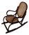 Antique Bentwood Children's Rocking Chair with Wicker Seat For Sale