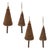 2020s Wood Beaded Pine Tree Ornament (Set of 4) For Sale - Image 5 of 5