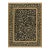 Rug & Kilim’s Tudor Style Rug in Black and Gold With Floral Patterns For Sale