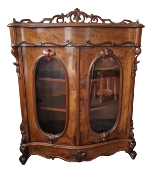 Napoleon III Display Case in Mahogany