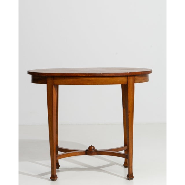 French Sheraton Revival Side Table, Inlaid Wood, Circa 1900 For Sale - Image 10 of 13