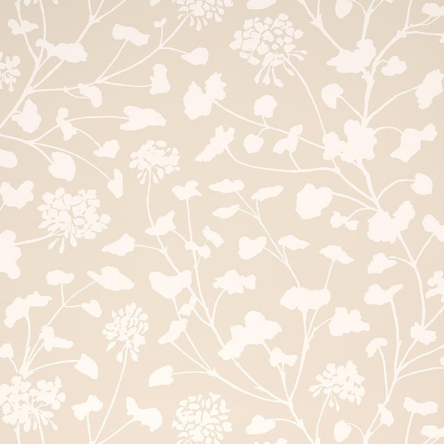 Sample - Schumacher Pennick Wallpaper in Neutral For Sale
