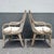 Vintage Coastal Cream and Tan Rattan Dining Arm Chairs by Whitcraft - Set of 6 For Sale - Image 4 of 10