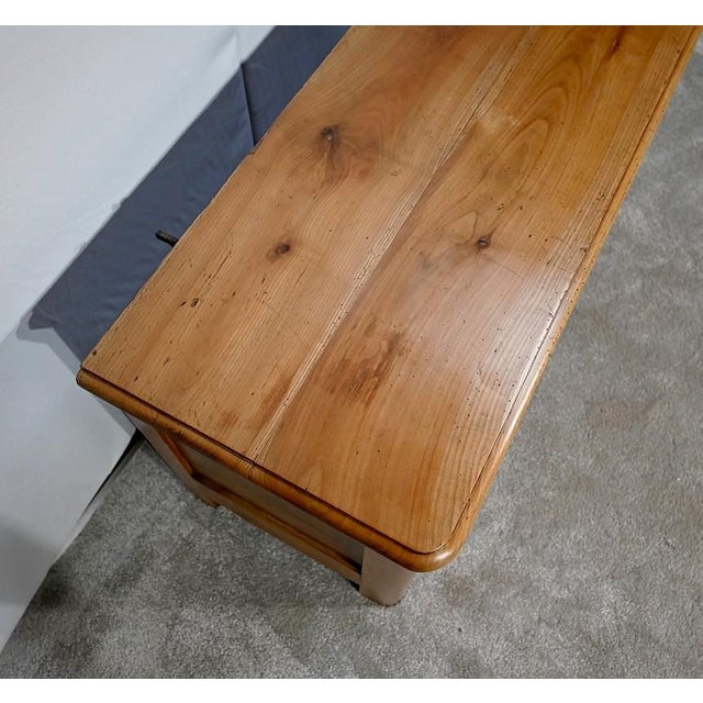 Antique Trunk in Solid Cherrywood, 1890s For Sale - Image 6 of 18