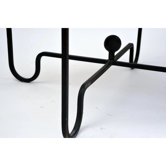 Not Yet Made - Made To Order Wrought Iron and Marble 'Entretoise' Side Table by Design Frères For Sale - Image 5 of 9