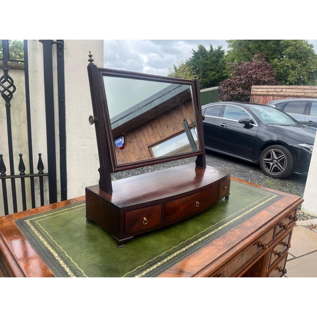 George III Mahogany Dressing Mirror, 1790 For Sale - Image 9 of 11