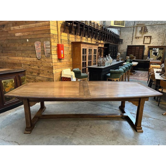 Wood Large Family Dining Table For Sale - Image 7 of 17