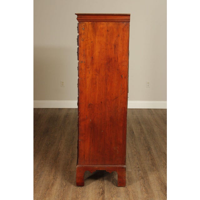 Antique American Chippendale Period Cherry Tall Chest Of Drawers For Sale - Image 17 of 18