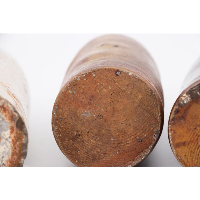 Ceramic 19th Century Antique German Set of Large Four Stoneware Beer Bottles For Sale - Image 7 of 15