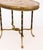 Metal Louis XVI Style Brech d'Alep Marble Top and Gilt Metal Mounted Side Table For Sale - Image 7 of 11