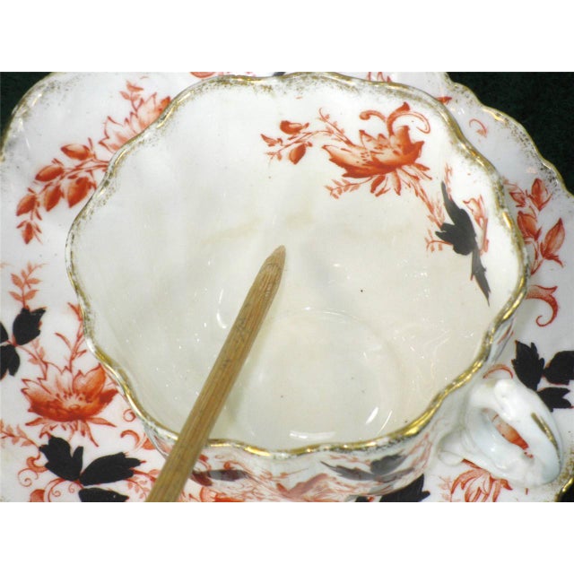 Traditional Antique, Paragon China, Teacup & Saucer Gold Gilt, Fine Bone China, England Porcelain For Sale - Image 3 of 12