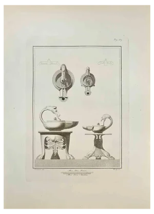 Carlo Oraty, Still Life, Etching, 18th Century