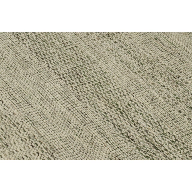 Contemporary Rug & Kilim’s Contemporary Textural Rug in Tones of Green - 6x9 For Sale - Image 3 of 7