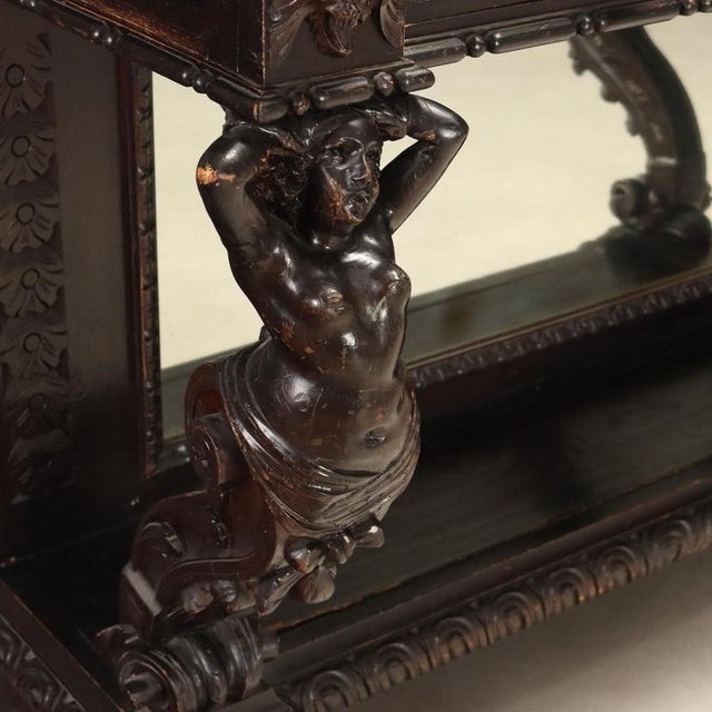 Neobaroque Console with Mirror For Sale - Image 4 of 15