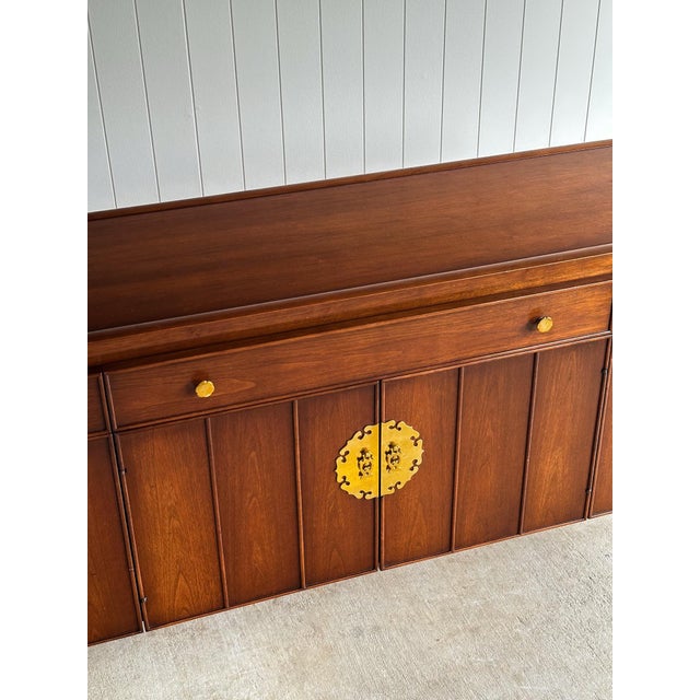 Mid-Century Modern Heritage Collection Walnut and Brass Sideboard For Sale - Image 15 of 17
