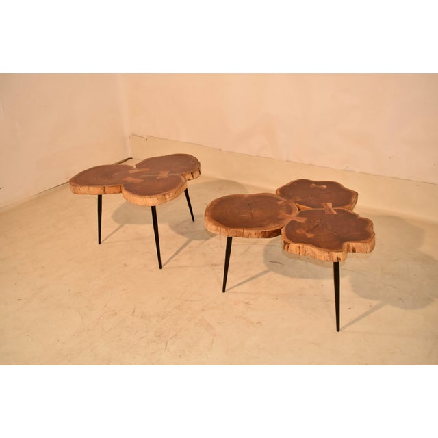 Brown 20th Century Pair of Live Edge Acacia Coffee/Cocktail Tables For Sale - Image 8 of 13