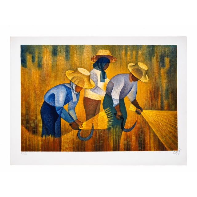 Louis Toffoli, The Harvest 84/100, 1970s, Lithograph For Sale - Image 7 of 7
