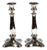 Antique Biedermeier Silver Candleholders, Vienna, Austria, 1840s, Set of 2 For Sale