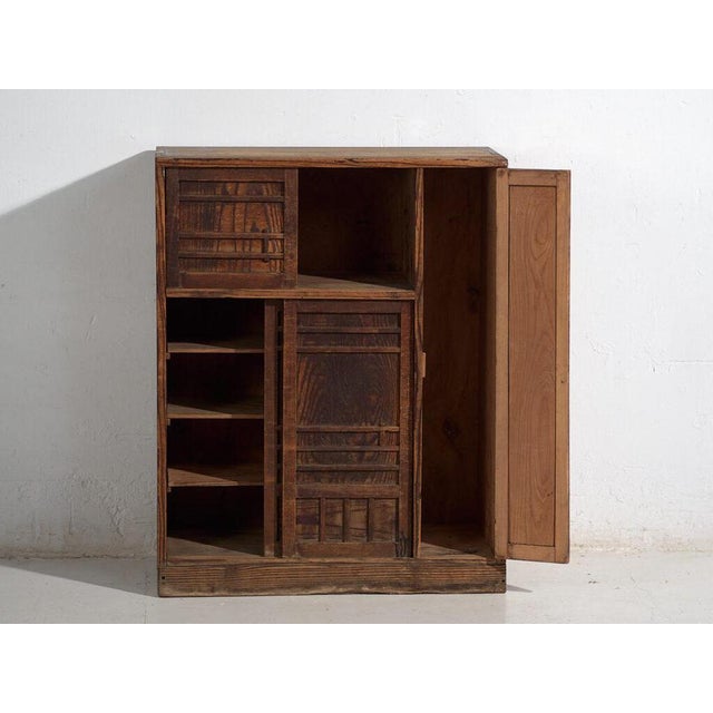 Brown Antique Japanese Storage Cabinet For Sale - Image 8 of 14