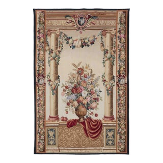 Chateau Columns Handwoven Tapestry - 168 X 110 Cm (5'5" X 3'6") - Requires Rod Size 3 For Sale