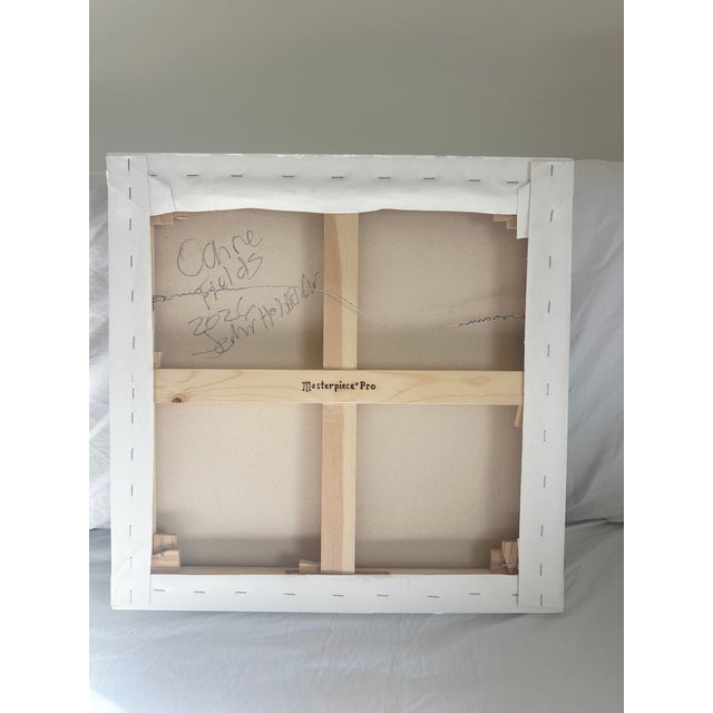 Chartreuse "Ochre Fields" Modern Oil Painting, by Jennifer Hohlfelder For Sale - Image 8 of 8