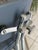 Vintage Swivel Office Chair in Grey Chrome Faux Leather in the style of Roneo, 1950s For Sale - Image 11 of 18