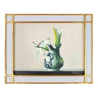 Zhang Wei Guang, Flowers in the Vase, Oil Painting, 2011 For Sale