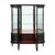 French French Louis XVI Style Ebonized Curved Glass Vitrine Display Cabinet, Circa 1900 For Sale - Image 3 of 9