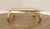 Mastercraft Attributed Hollywood Regency Asian Inspired Brass and Glass Coffee Table For Sale - Image 10 of 18