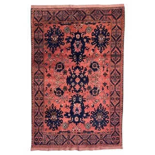 Vintage Turkmen Afghan Rug, 1980s For Sale