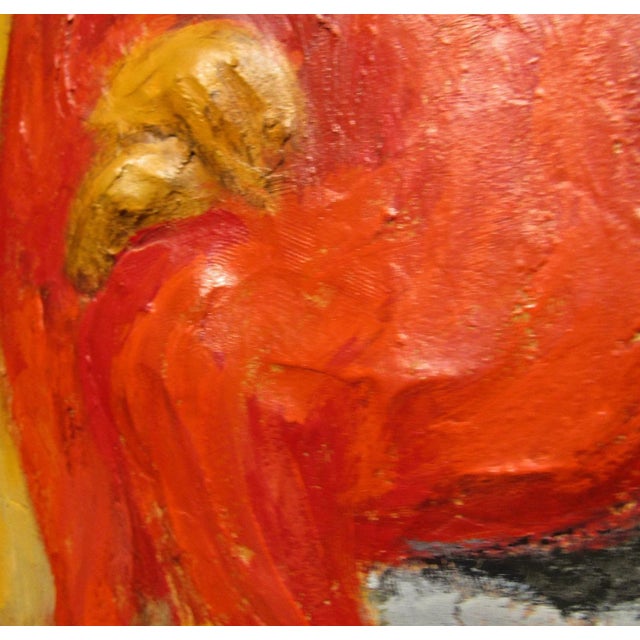 Mark Kanovich Terra-Cotta and Acrylic Painting Wood Panel Signed Dated 2012 Coa For Sale In Miami - Image 6 of 13