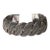 Late 20th Century Wide Woven Flexible Sterling Silver Cuff Bracelet For Sale