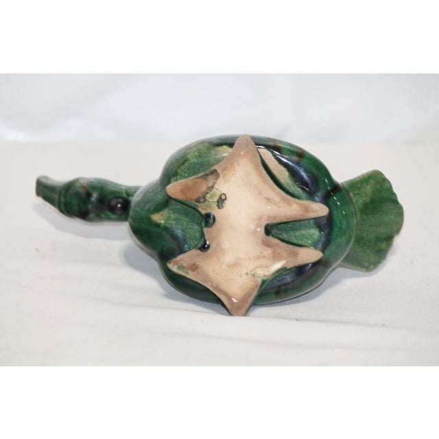Antique Chinese Majolica Duck Teapot For Sale - Image 9 of 9