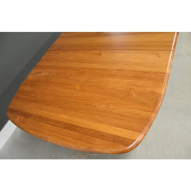 1970s Refinished 99” Danish Modern Solid Teak Dining Table For Sale - Image 9 of 12