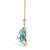 18k Yellow Gold Pear Aquamarine & Gia Diamond Necklace For Sale In New York - Image 6 of 7