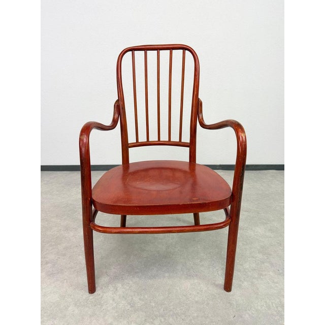 Bentwood Model A63-F Armchairs by Josef Frank for Thonet-Mundus, 1930s, Set of 2 For Sale - Image 10 of 13