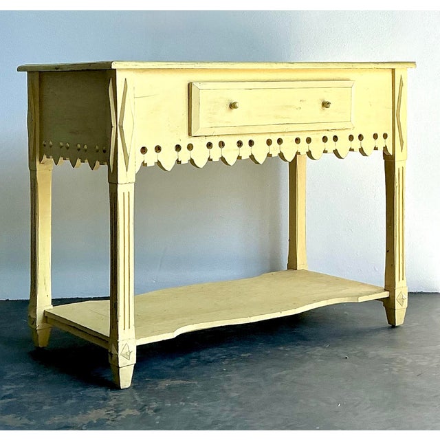 Vintage Patinated Gingerbread Wood Sideboard For Sale - Image 12 of 12