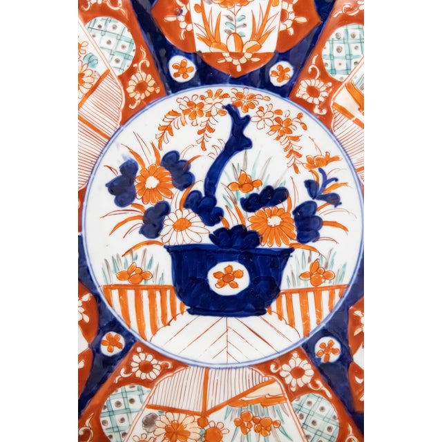 Large Antique 19th Century Meiji Japanese Imari Chargers, a Pair For Sale - Image 9 of 14