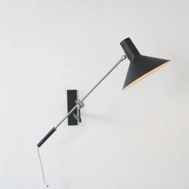 Anvia Model 7105 Wall Lamp by J. J. M. Hoogervorst for Anvia, Netherlands, 1960s For Sale - Image 4 of 13