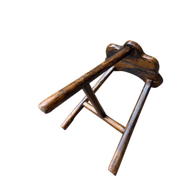 Antique 3 Legged Stool European For Sale In Aspen - Image 6 of 6