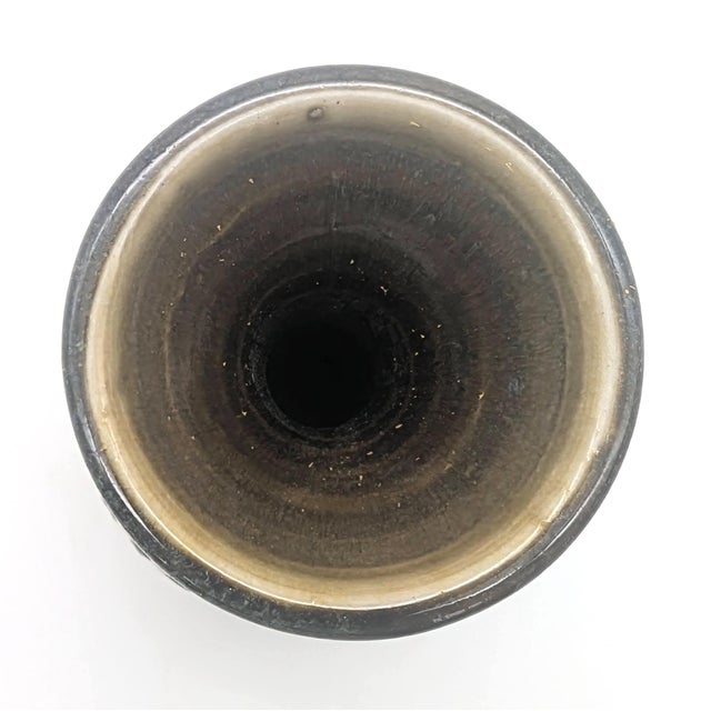 1970s Studio Pottery Textured Bud Vase For Sale - Image 9 of 10