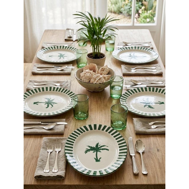 Fern & Co. X Anthropologie Palm Tree Oval Serving Platter For Sale - Image 12 of 12