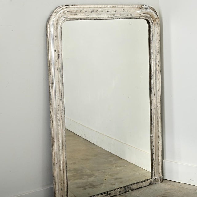 Mid 19th Century Mid 19th Century French Silver Gilt Louis Philippe Mantel Mirror For Sale - Image 5 of 10