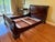 Wood Stickley / E J Audi Mahogany Queen Sleigh Bed - Hampton Full Sheen Finish For Sale - Image 7 of 11