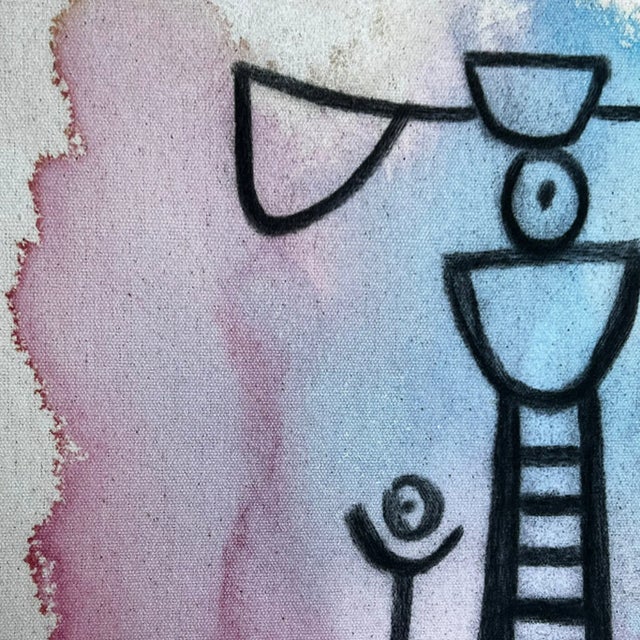 Late 20th Century Late 20th Century Framed Abstract Art on Canvas For Sale - Image 5 of 10