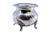 Spiral Silver Pot with Support Feet and Applications For Sale - Image 10 of 10