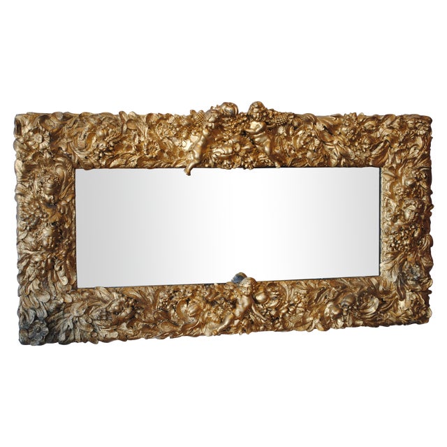 Finesse Originals Gilded Cherub Wall Mirror Chairish