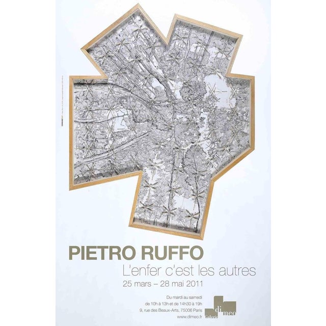 Pietro Ruffo - Exhibition Poster is an offset print realized for the exhibition by Pietro Ruffo at Galerie Di Meo in 2011....